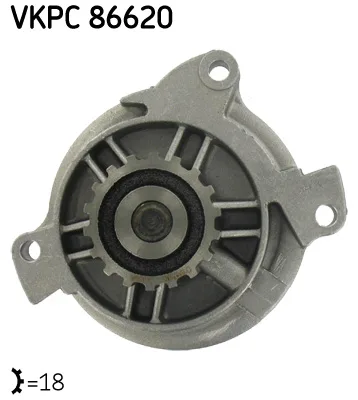 Водна помпа, охлаждане на двигателя SKF