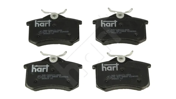 Комплект спирачно феродо, дискови спирачки HART