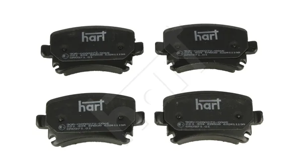 Комплект спирачно феродо, дискови спирачки HART