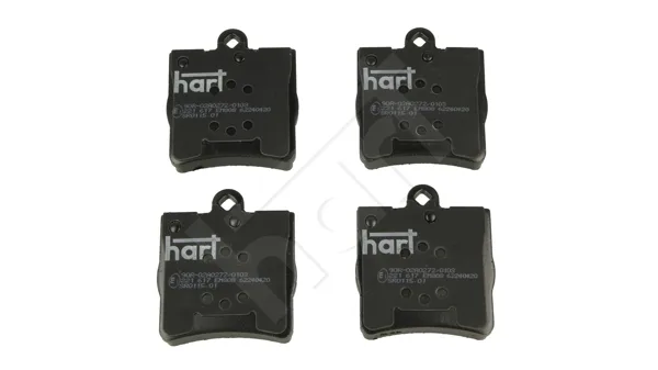 Комплект спирачно феродо, дискови спирачки HART