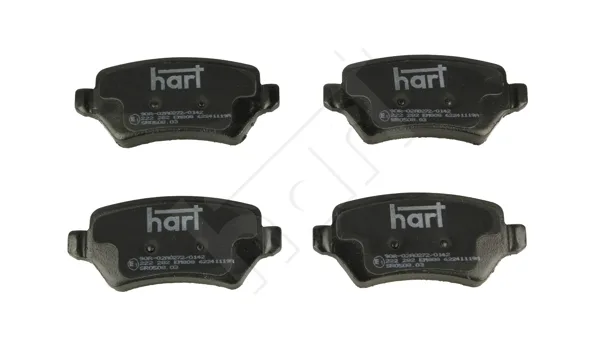 Комплект спирачно феродо, дискови спирачки HART