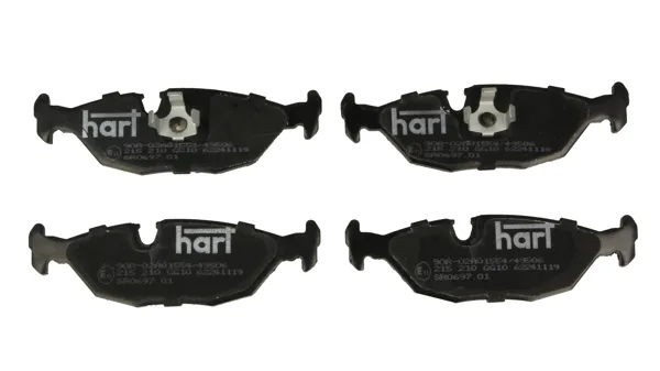 Комплект спирачно феродо, дискови спирачки HART