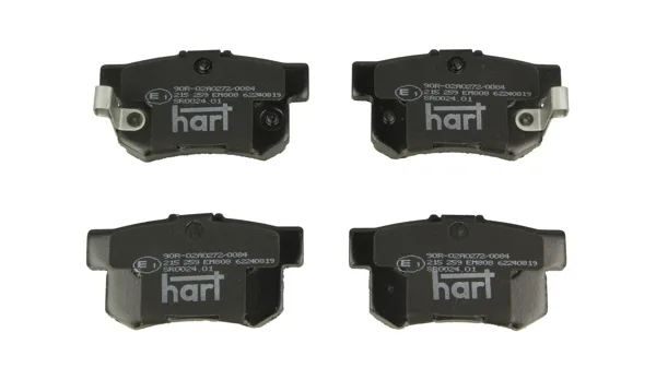 Комплект спирачно феродо, дискови спирачки HART