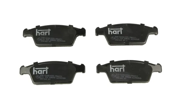 Комплект спирачно феродо, дискови спирачки HART