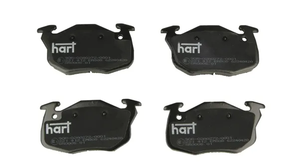 Комплект спирачно феродо, дискови спирачки HART