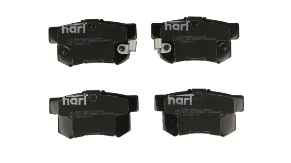 Комплект спирачно феродо, дискови спирачки HART