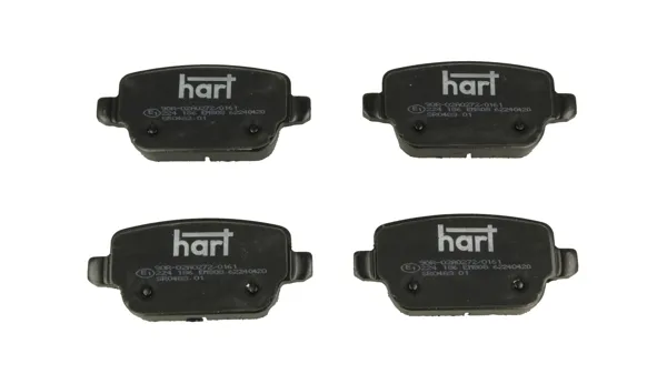 Комплект спирачно феродо, дискови спирачки HART