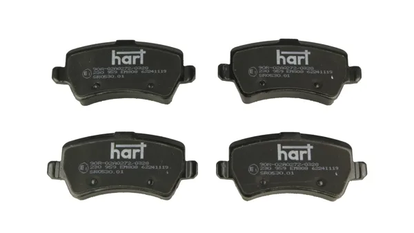 Комплект спирачно феродо, дискови спирачки HART