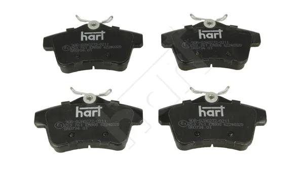 Комплект спирачно феродо, дискови спирачки HART