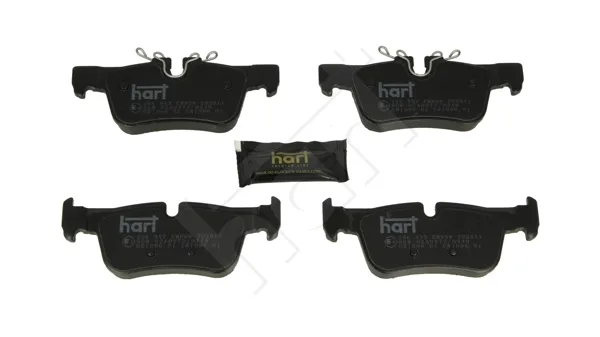 Комплект спирачно феродо, дискови спирачки HART