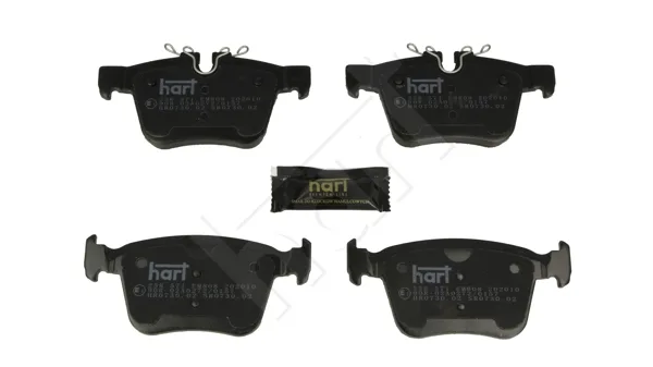 Комплект спирачно феродо, дискови спирачки HART