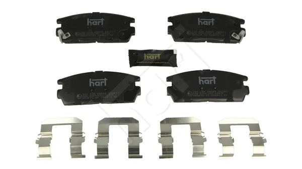 Комплект спирачно феродо, дискови спирачки HART