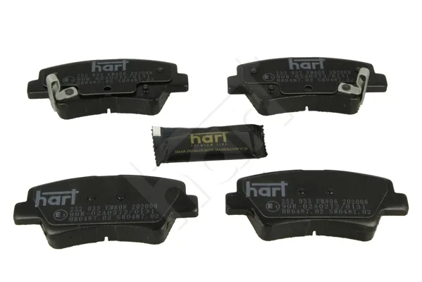 Комплект спирачно феродо, дискови спирачки HART