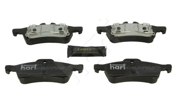 Комплект спирачно феродо, дискови спирачки HART
