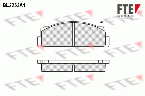 Комплект спирачно феродо, дискови спирачки FTE