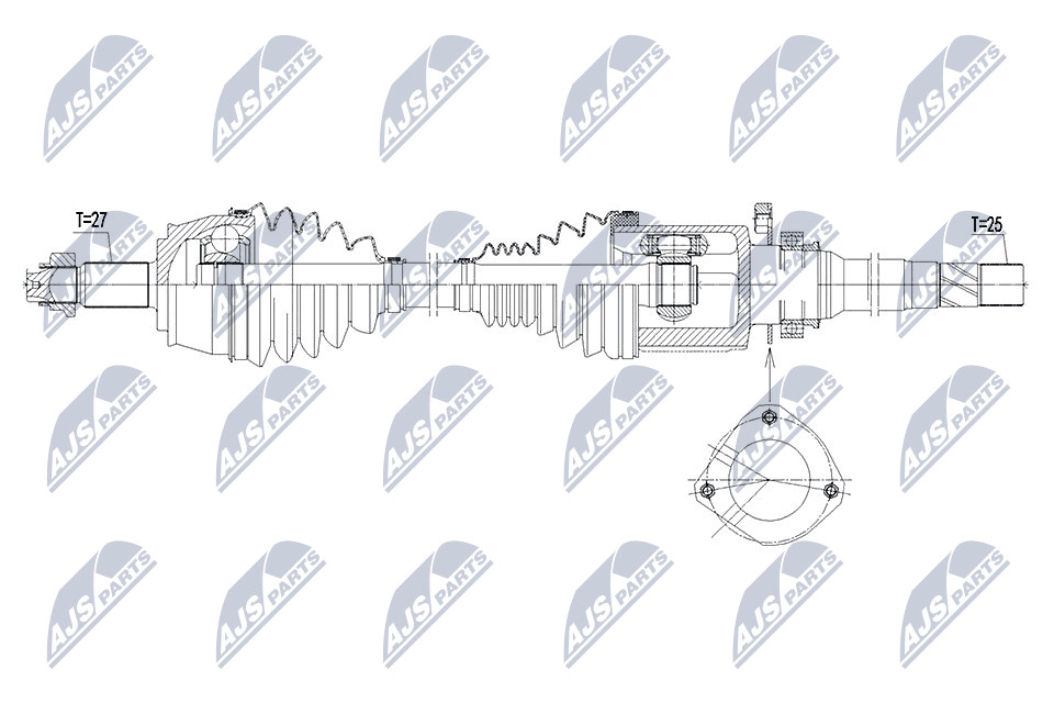 полуоска NTY                 