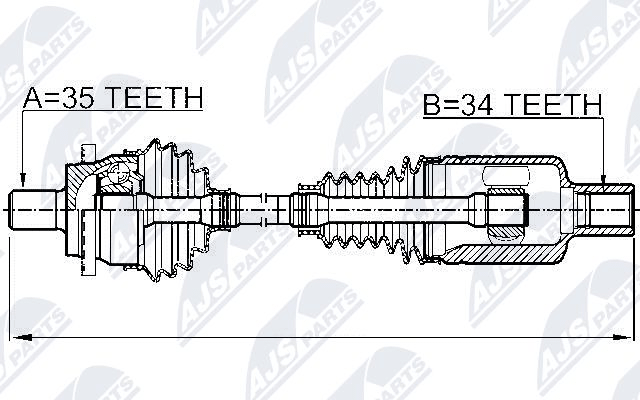 полуоска NTY                 