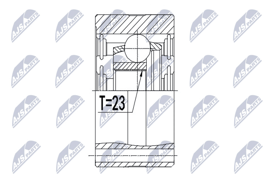 шарнирно съединение, карданен вал NTY                 