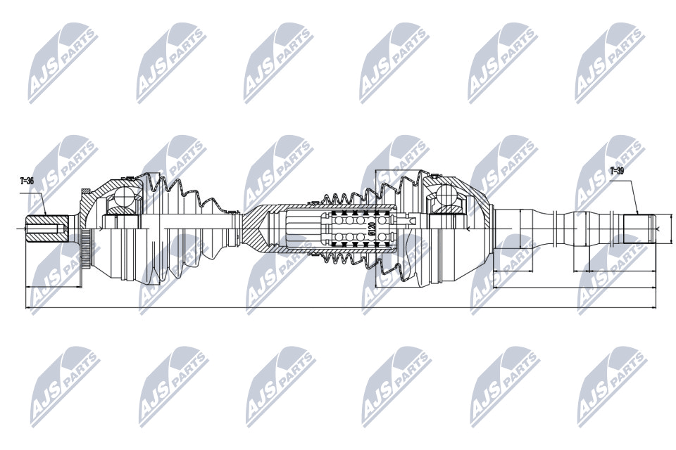 полуоска NTY                 