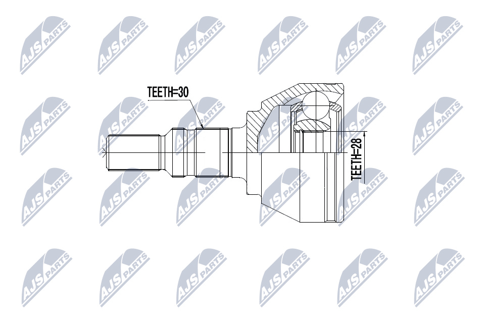 каре комплект, полуоска NTY                 