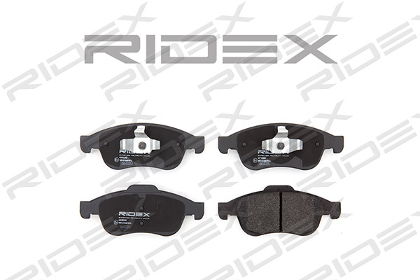 комплект спирачно феродо, дискови спирачки RIDEX               