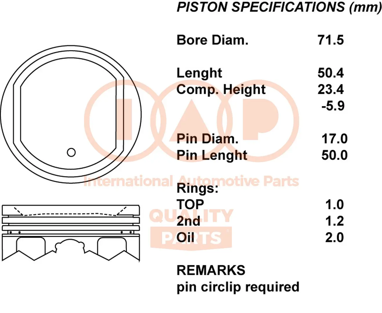 бутало IAP QUALITY PARTS   