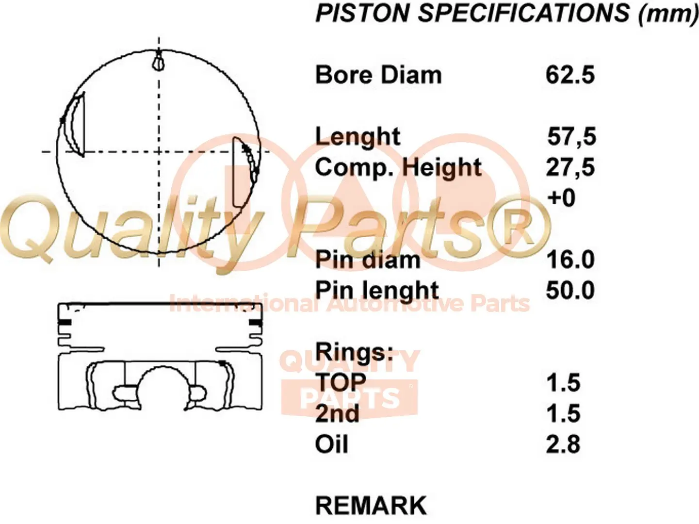 Бутало IAP QUALITY PARTS