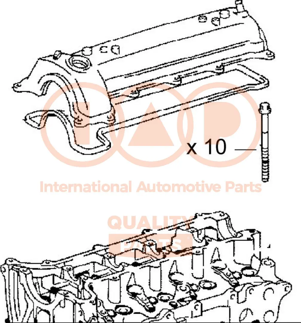 Комплект болтове на капака на клап. (на цилиндровата глава) IAP QUALITY PARTS