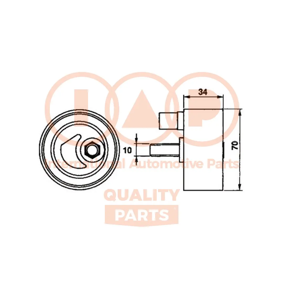 обтяжна ролка, ангренаж IAP QUALITY PARTS   