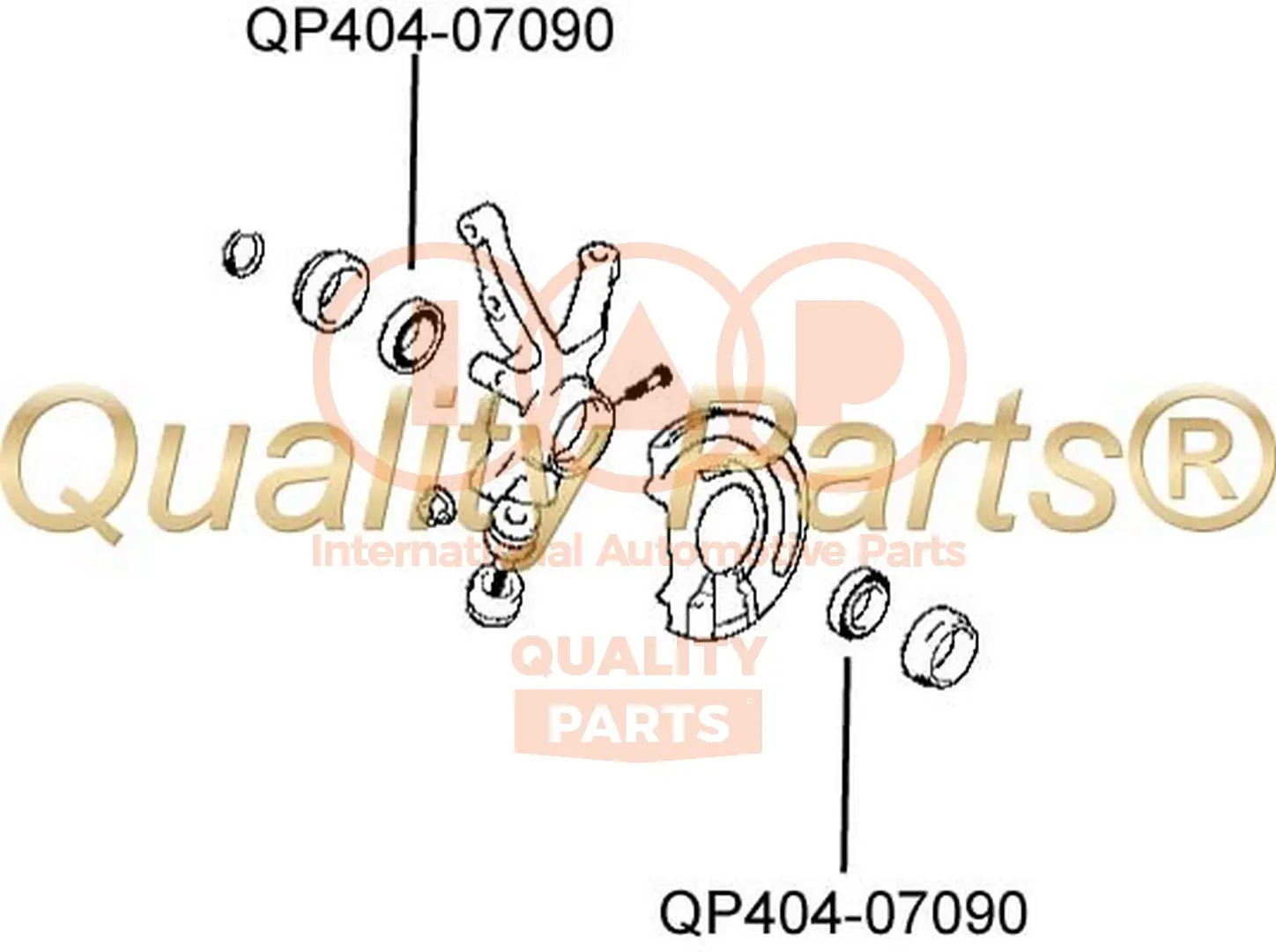 семеринг, главина на колелото IAP QUALITY PARTS   