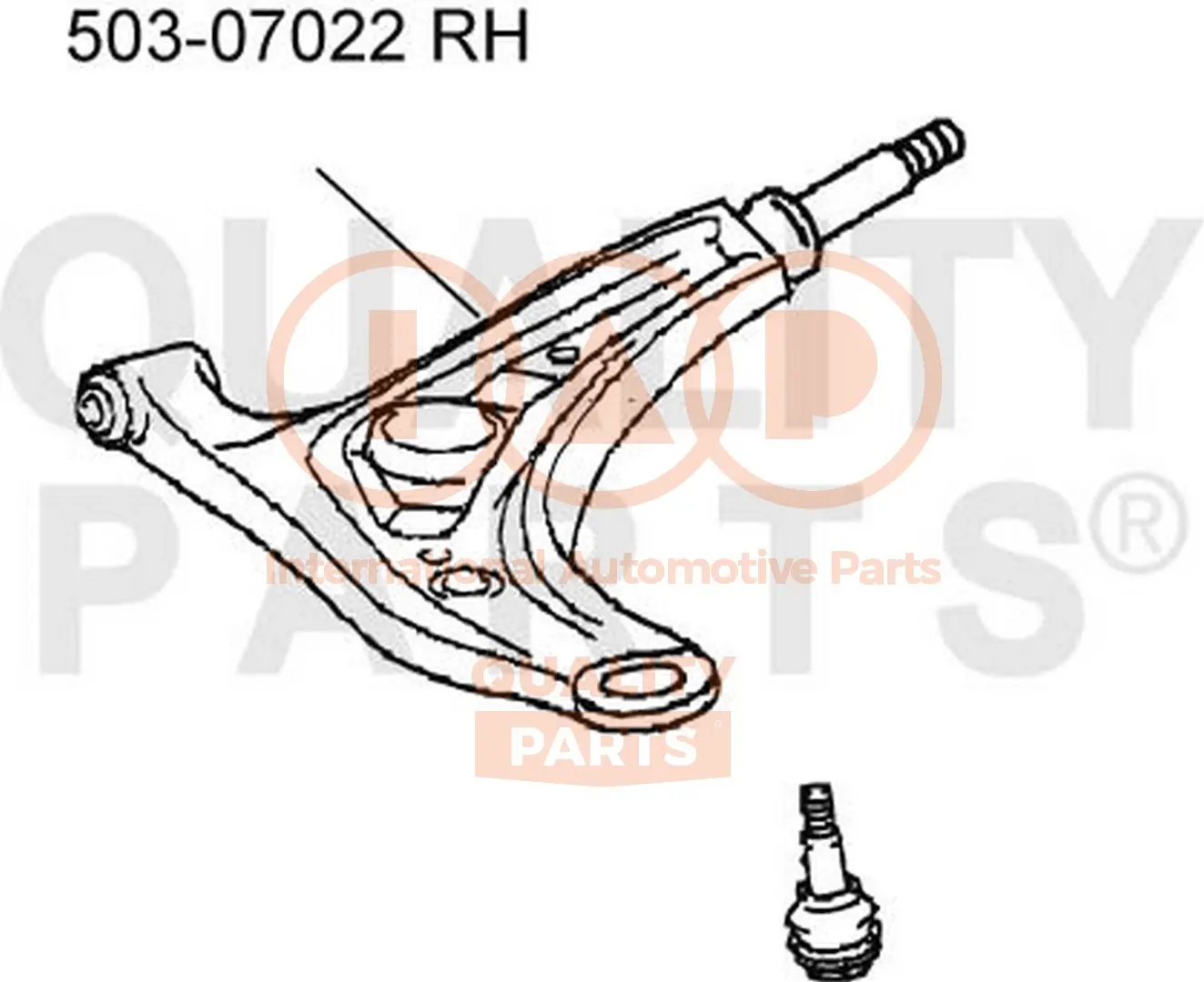 носач, окачване на колелата IAP QUALITY PARTS   