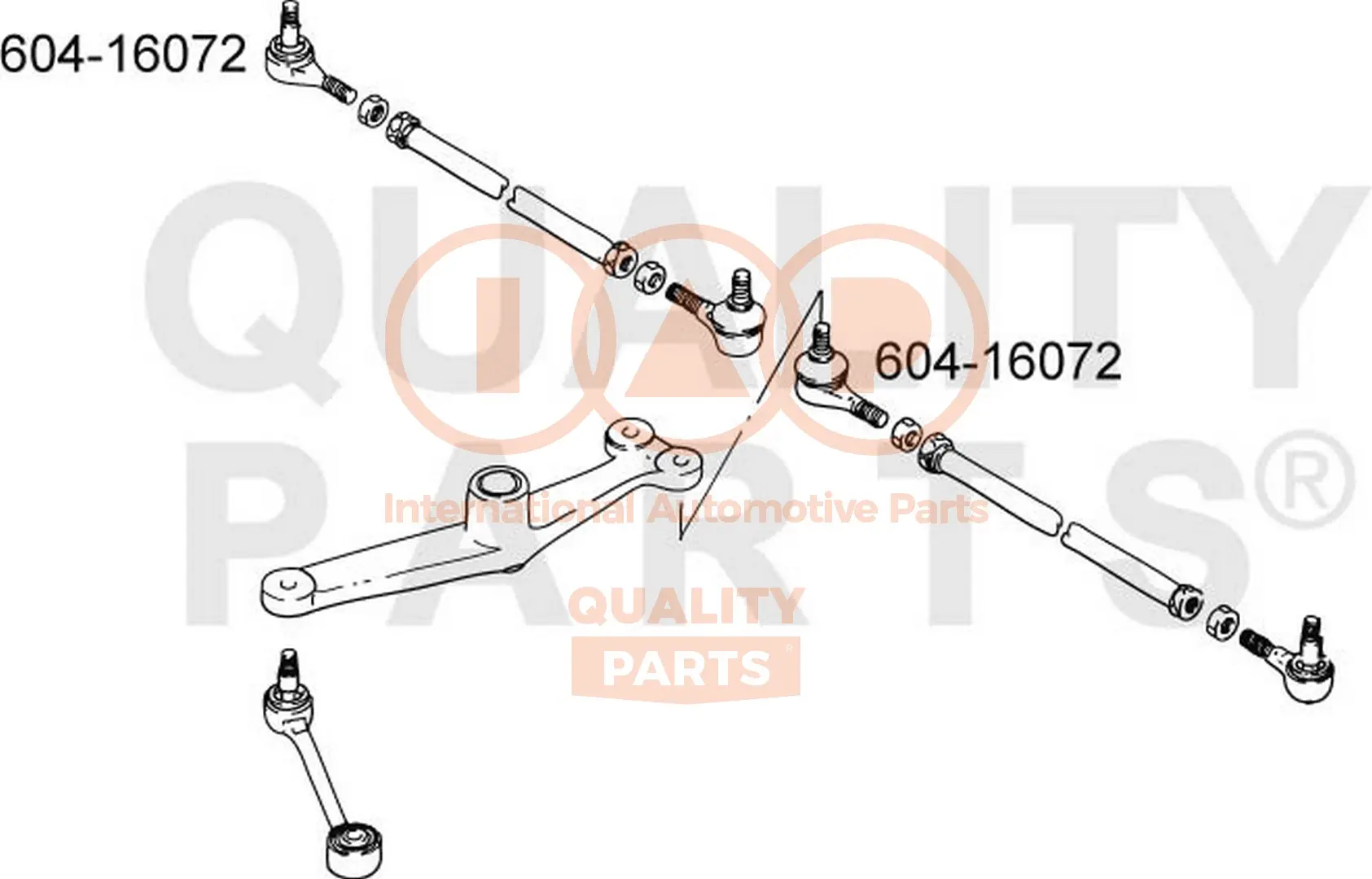 накрайник на напречна кормилна щанга IAP QUALITY PARTS   