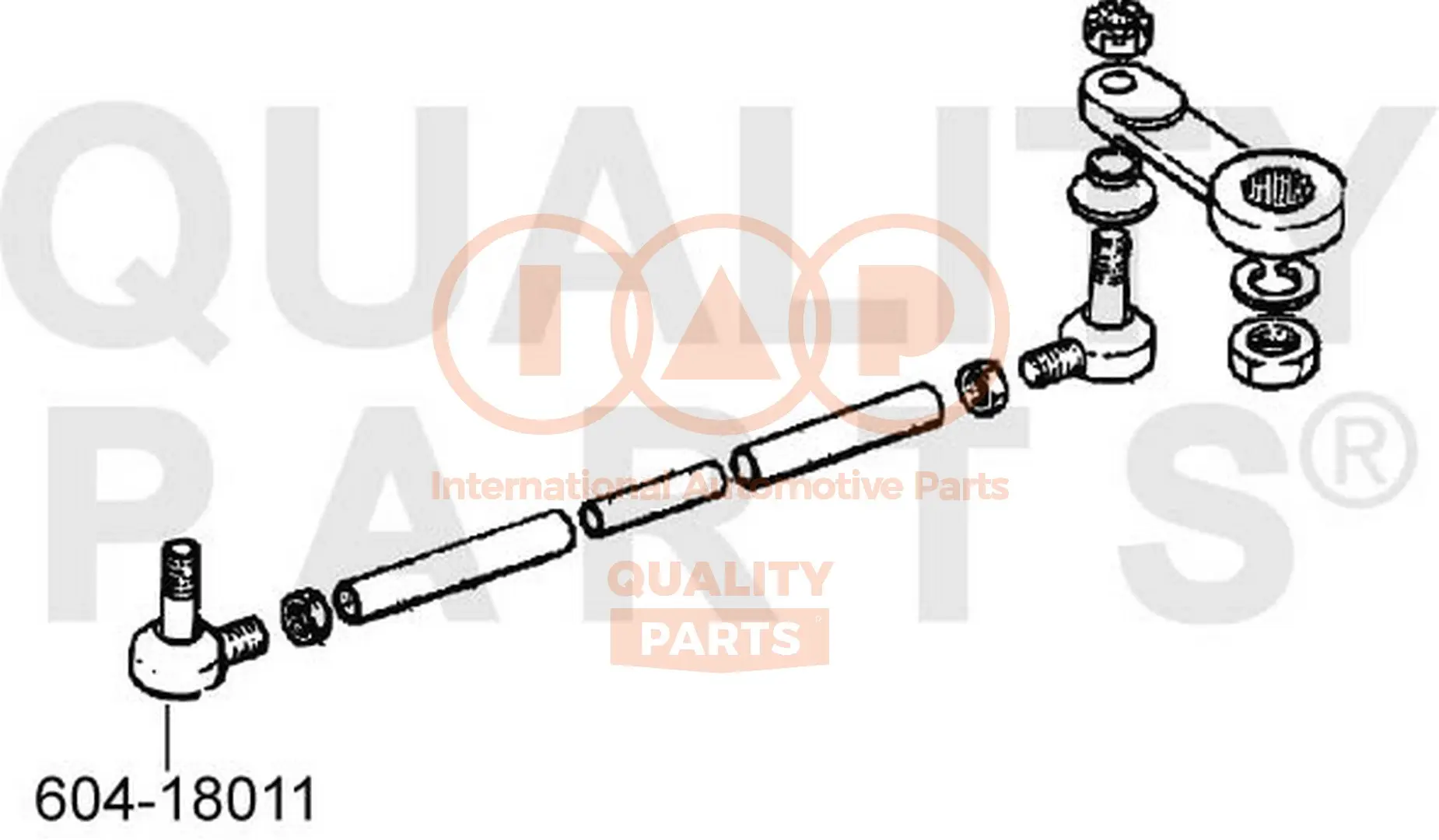 накрайник на напречна кормилна щанга IAP QUALITY PARTS   