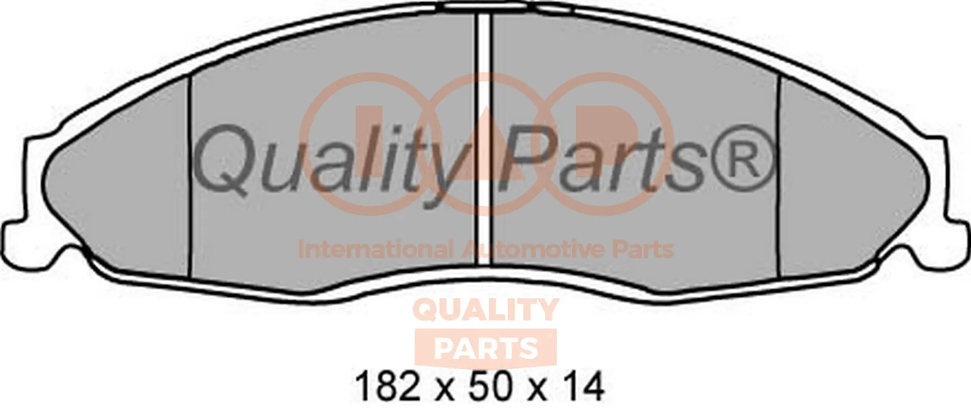 Комплект спирачно феродо, дискови спирачки IAP QUALITY PARTS