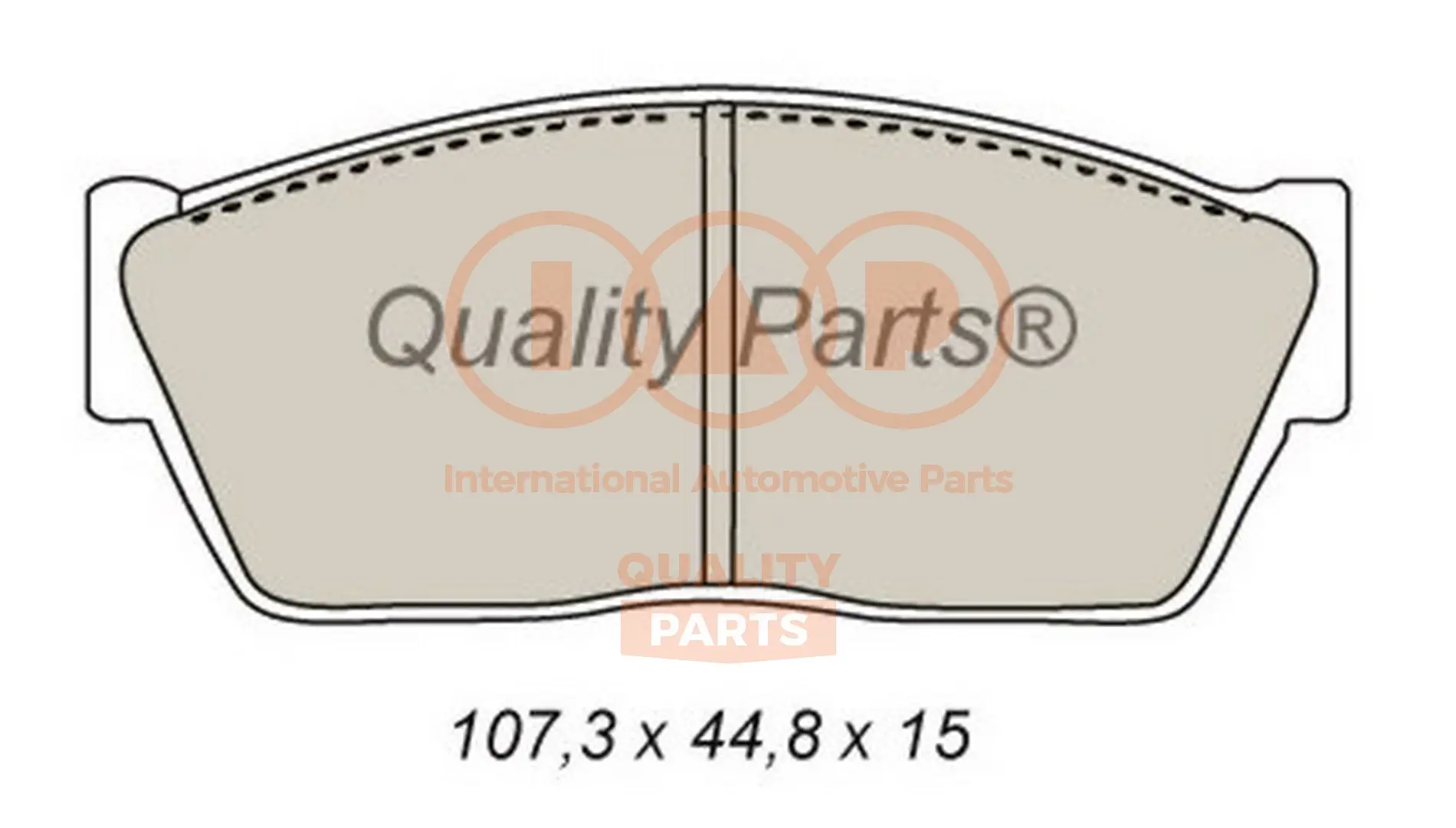 комплект спирачно феродо, дискови спирачки IAP QUALITY PARTS   