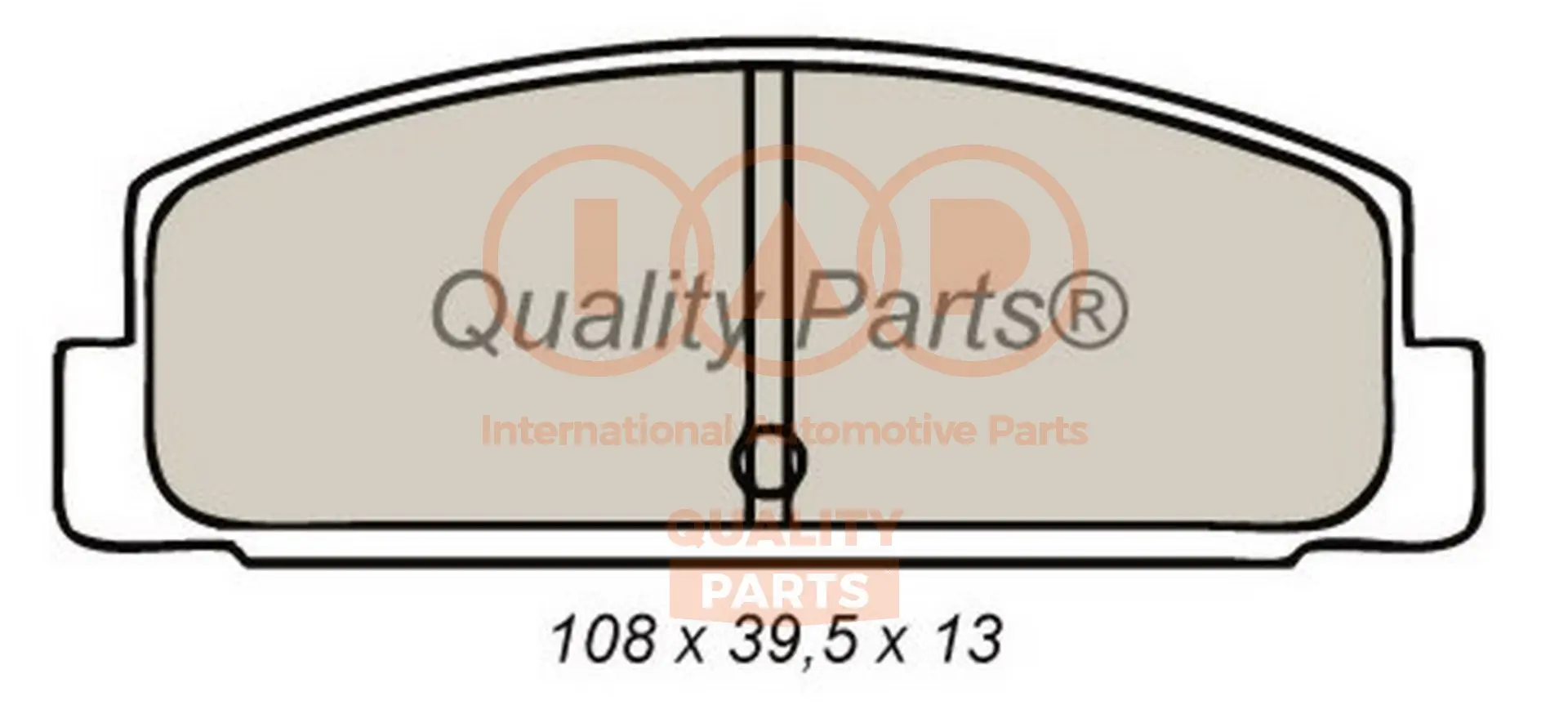 комплект спирачно феродо, дискови спирачки IAP QUALITY PARTS   