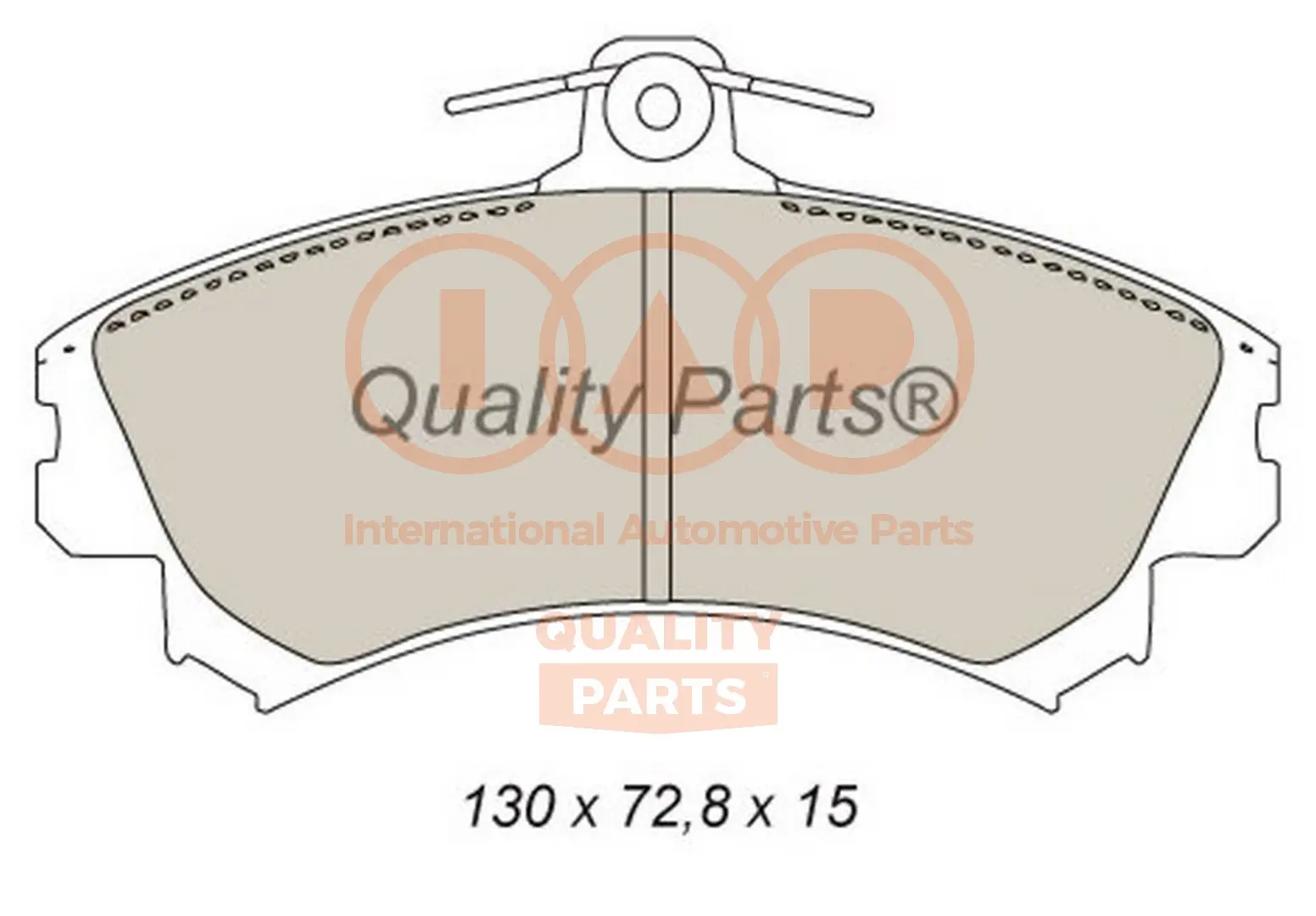 комплект спирачно феродо, дискови спирачки IAP QUALITY PARTS   