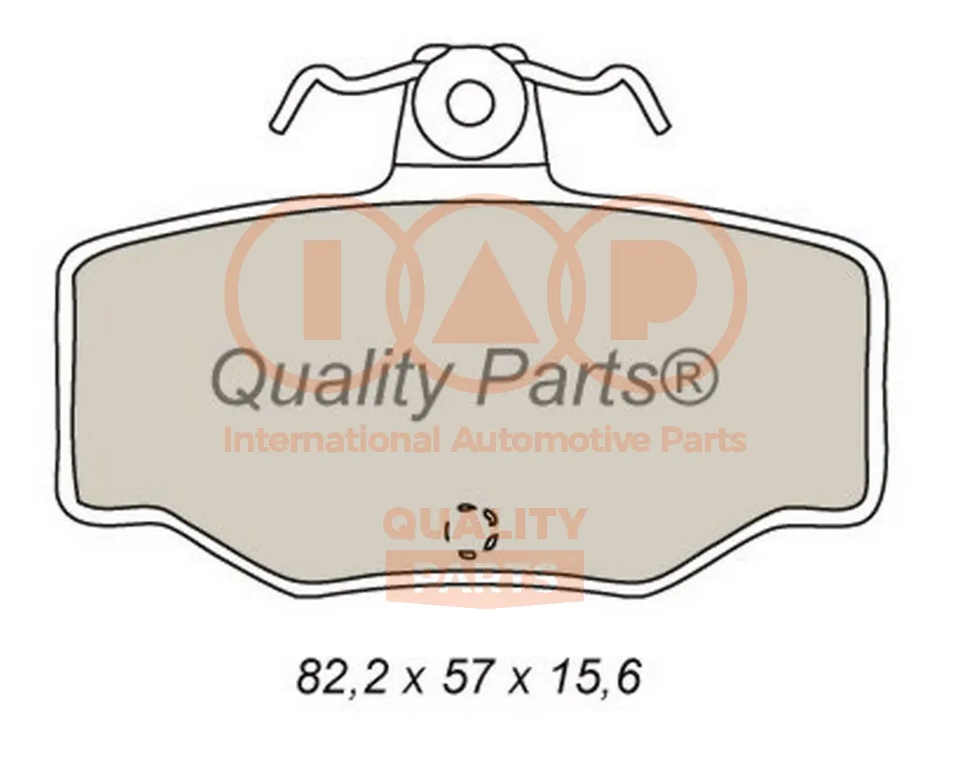 комплект спирачно феродо, дискови спирачки IAP QUALITY PARTS   