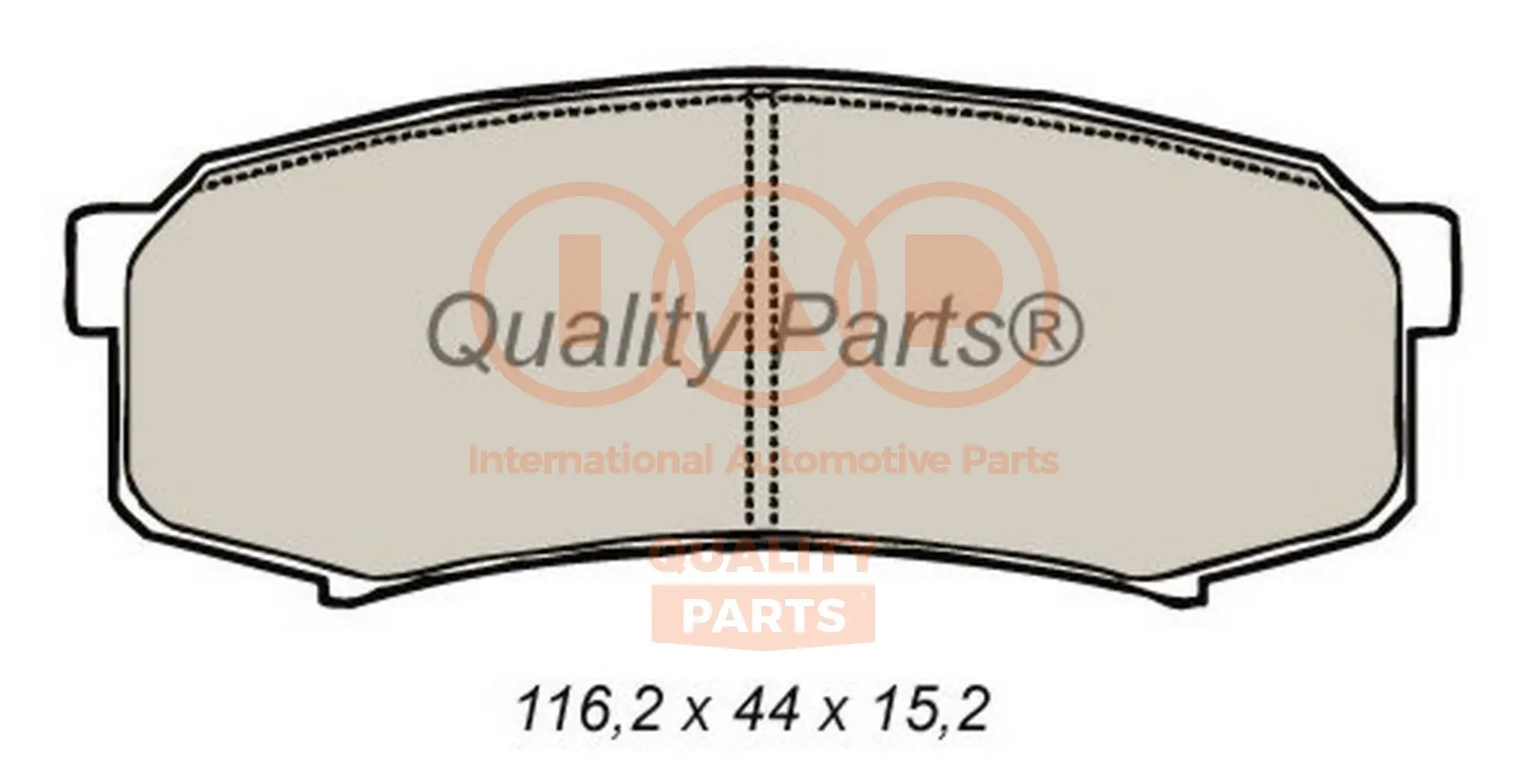 комплект спирачно феродо, дискови спирачки IAP QUALITY PARTS   