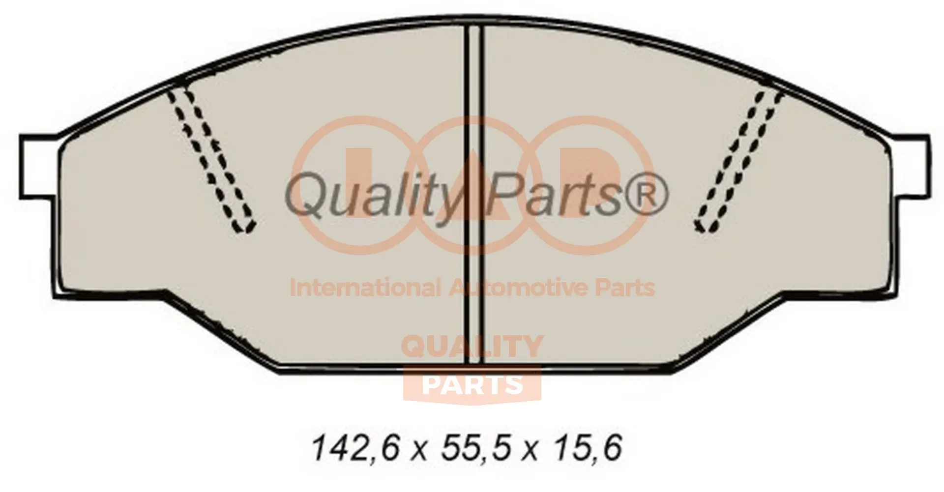 комплект спирачно феродо, дискови спирачки IAP QUALITY PARTS   