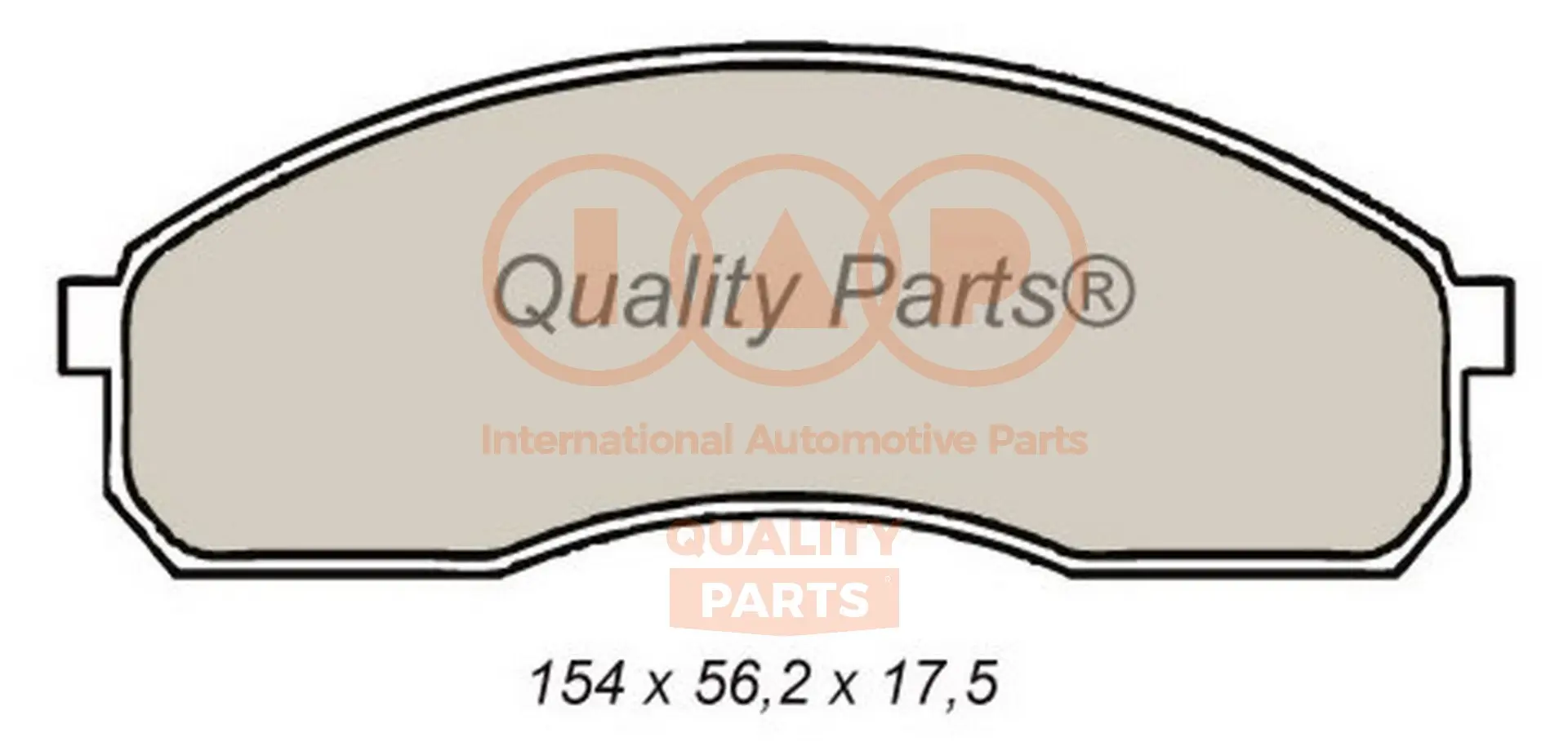 комплект спирачно феродо, дискови спирачки IAP QUALITY PARTS   