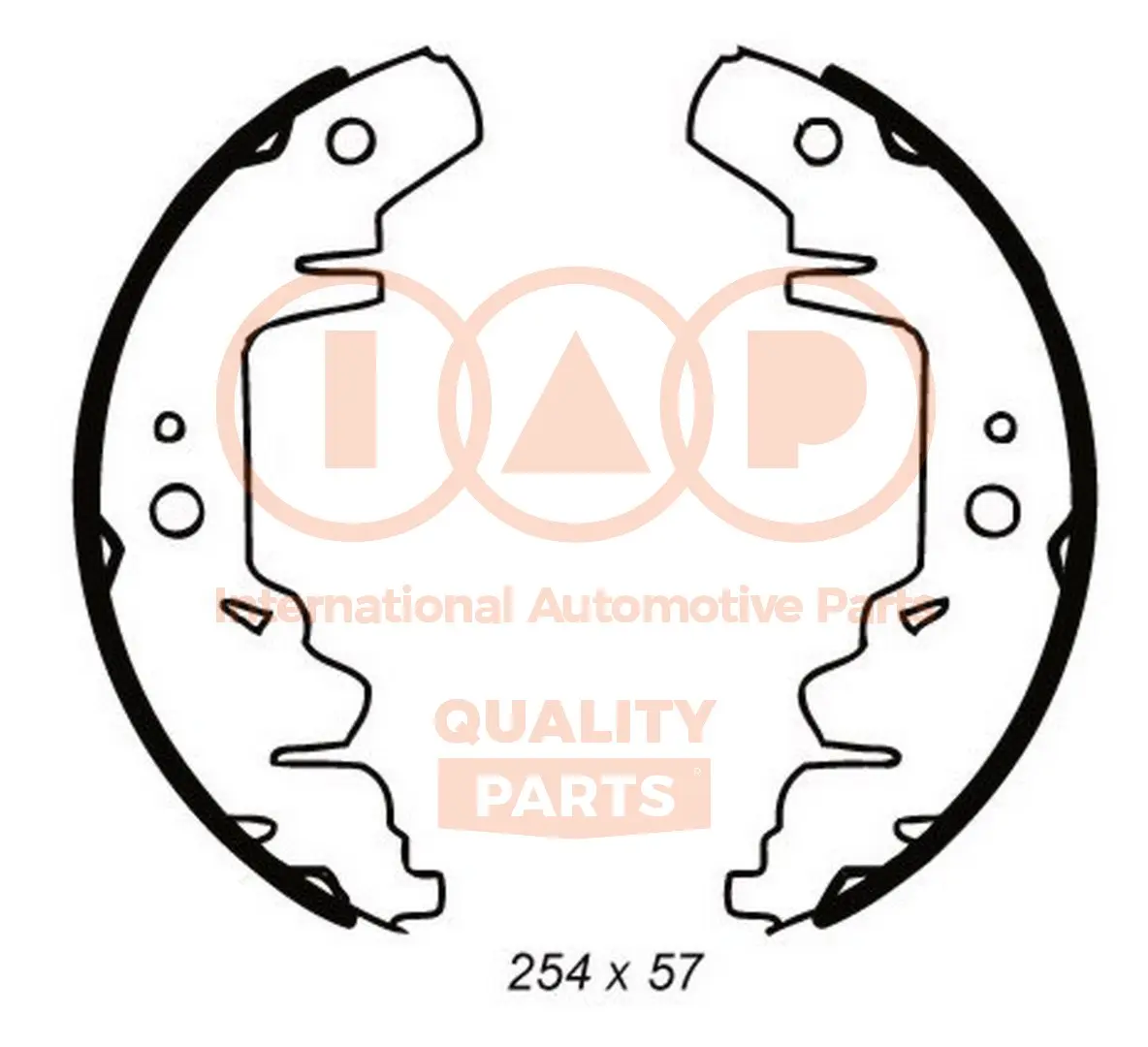 комплект спирачна челюст IAP QUALITY PARTS   