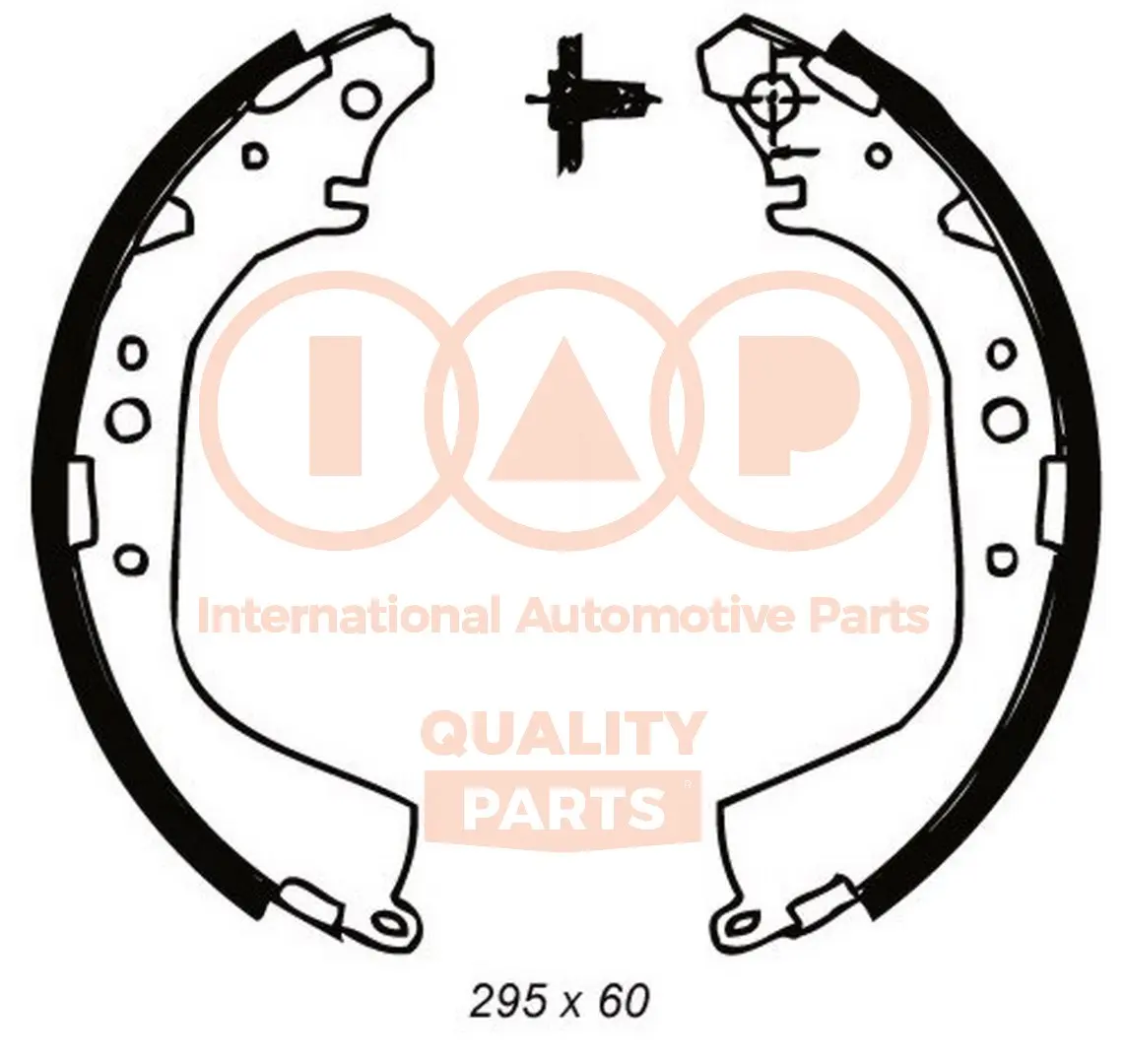 комплект спирачна челюст IAP QUALITY PARTS   