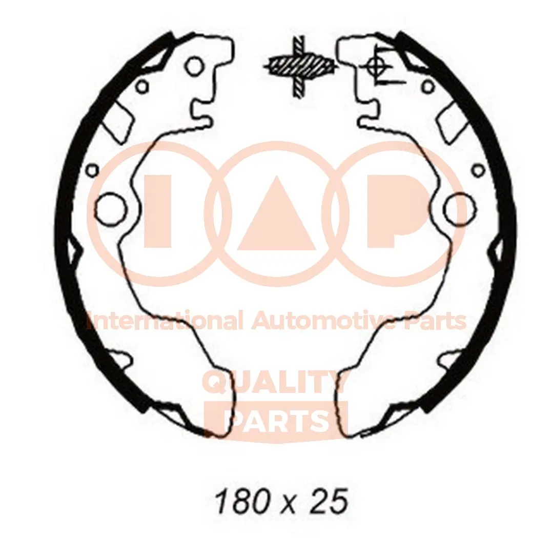 комплект спирачна челюст IAP QUALITY PARTS   