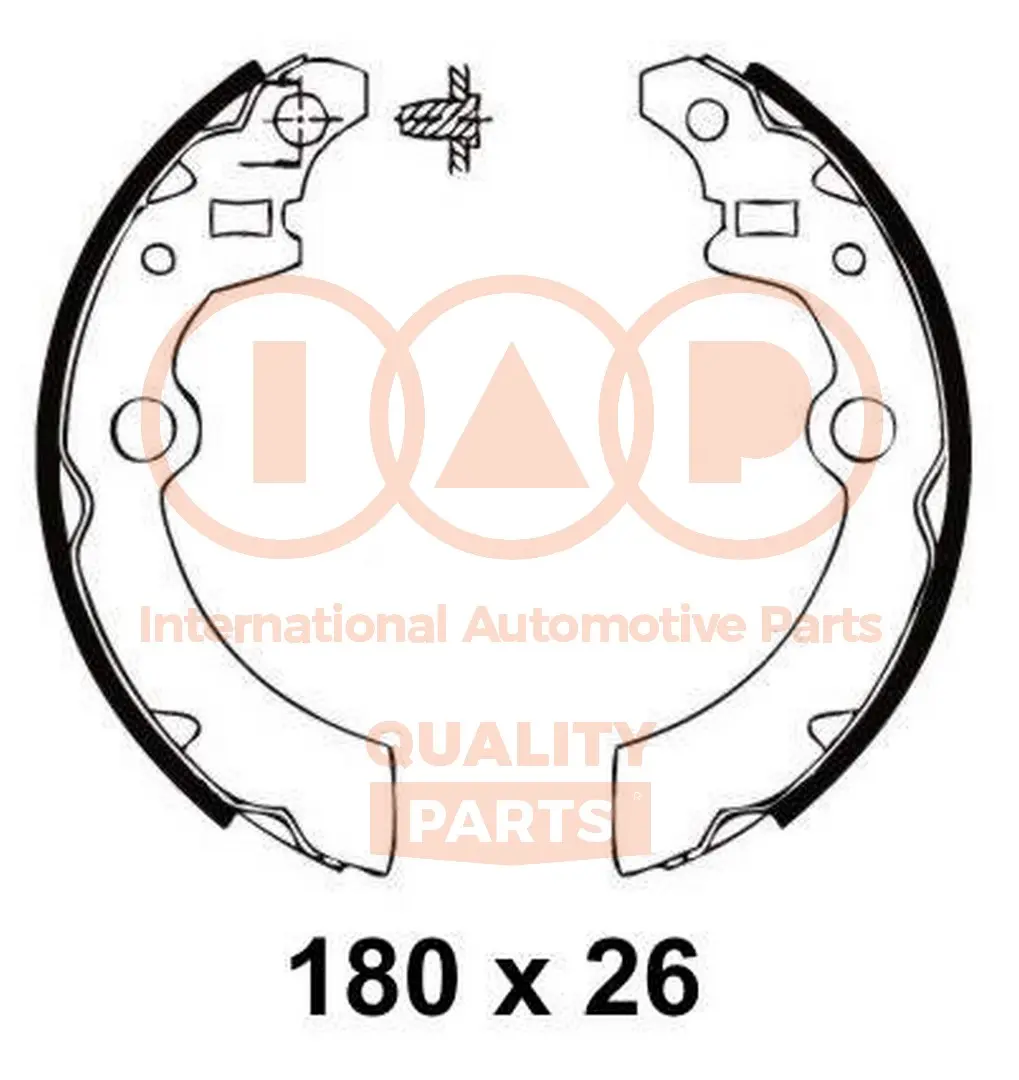 комплект спирачна челюст IAP QUALITY PARTS   