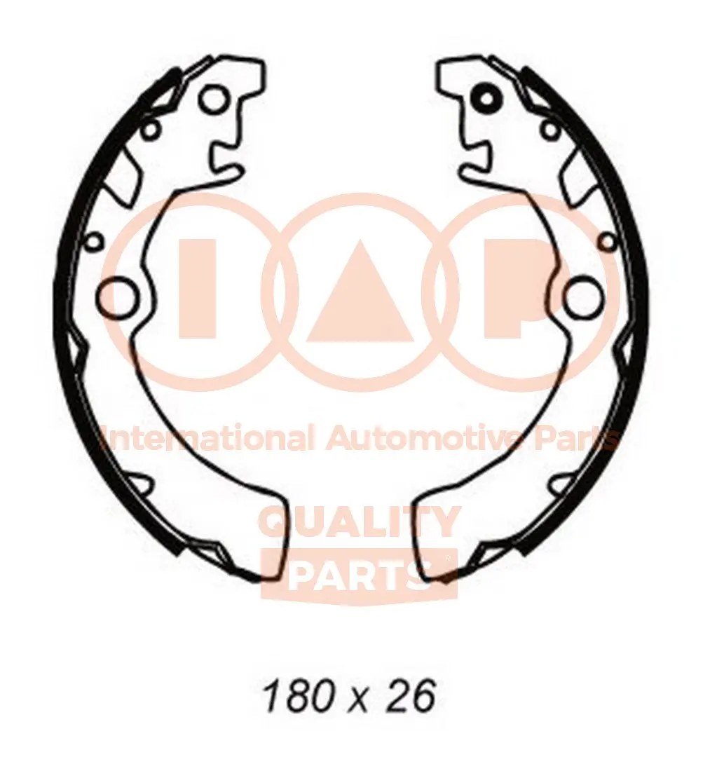 комплект спирачна челюст IAP QUALITY PARTS   