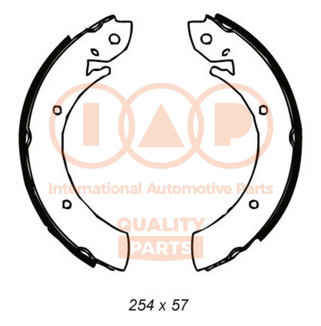 комплект спирачна челюст IAP QUALITY PARTS   