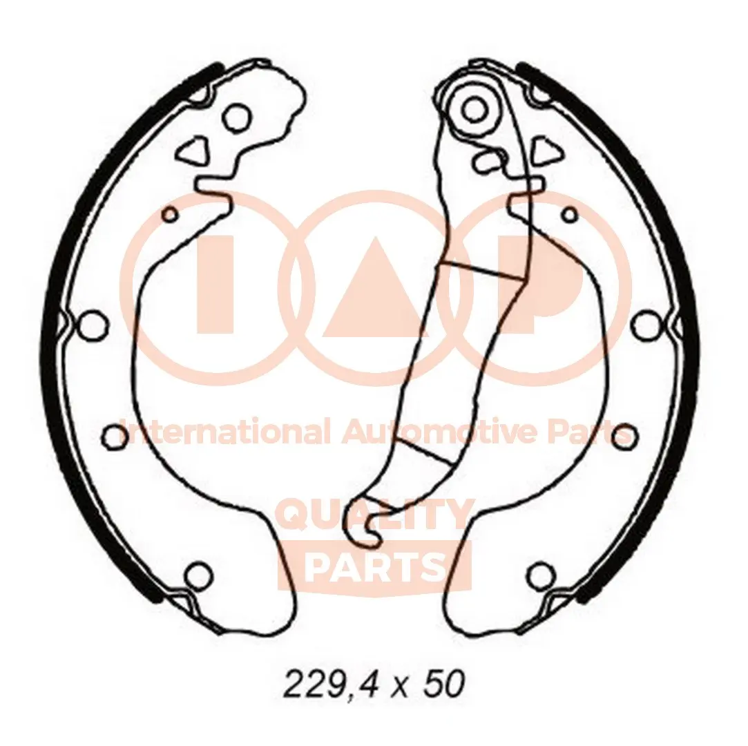 комплект спирачна челюст IAP QUALITY PARTS   