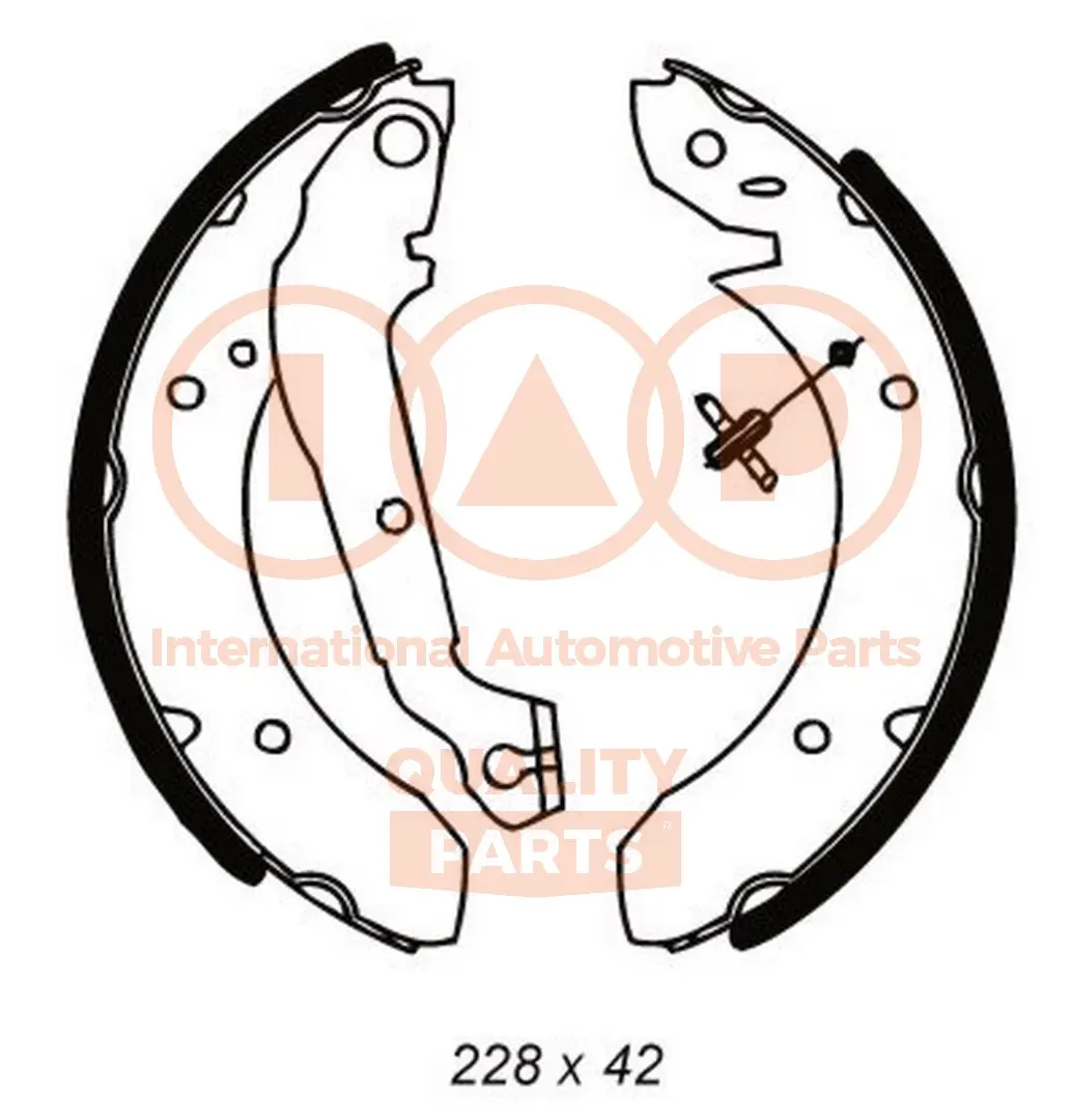 комплект спирачна челюст IAP QUALITY PARTS   