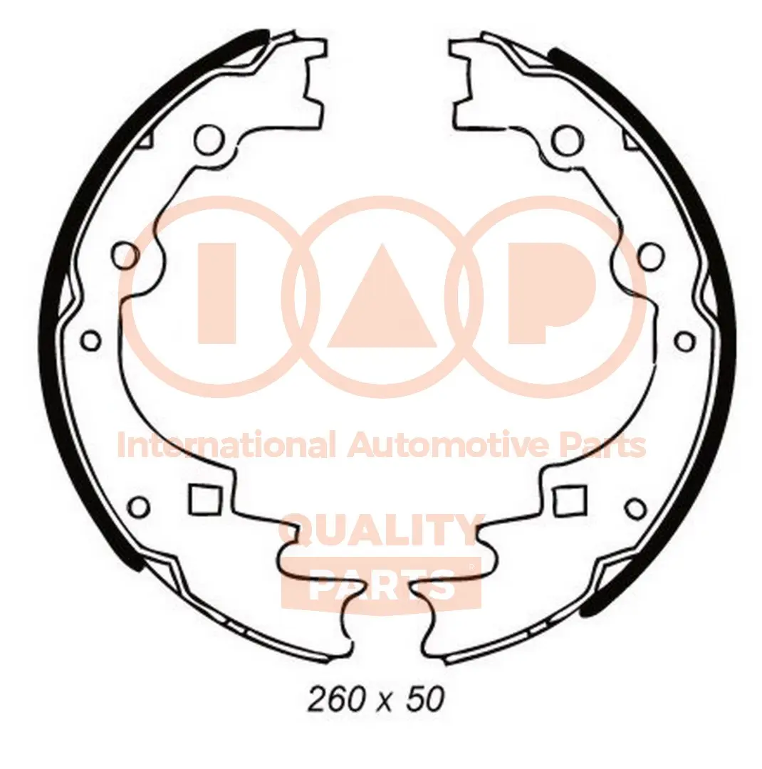 комплект спирачна челюст IAP QUALITY PARTS   